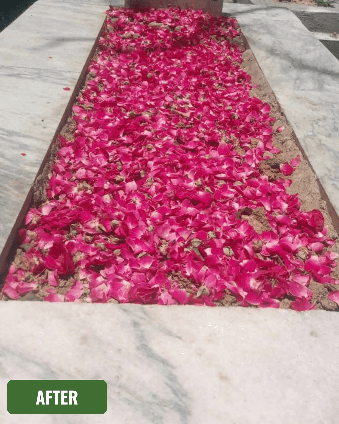 Grave after cleaning in Peshawar